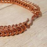 Chain Mail Bracelet, Copper Box Chain Unisex Chain..