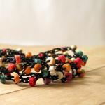 Multi Color Boho Style Crochet Wrap Bracelet,..